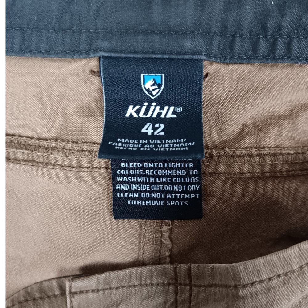Kuhl Ambush Cargo Shorts Men's 42X12 Driftwood Brown Patina‎ Dye Hiking Outdoor - Picture 5 of 16